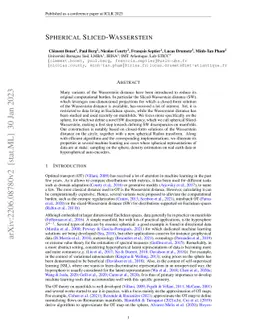 Spherical Sliced-Wasserstein