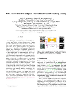 Video Shadow Detection via Spatio-Temporal Interpolation Consistency
  Training