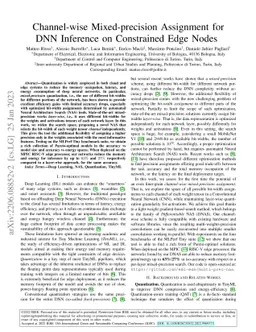 Channel-wise Mixed-precision Assignment for DNN Inference on Constrained
  Edge Nodes