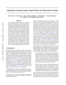 Adapting the Linearised Laplace Model Evidence for Modern Deep Learning