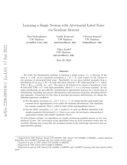 Learning a Single Neuron with Adversarial Label Noise via Gradient
  Descent