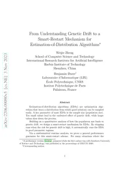 From Understanding Genetic Drift to a Smart-Restart Mechanism for
  Estimation-of-Distribution Algorithms