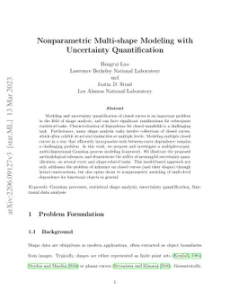 Nonparametric Multi-shape Modeling with Uncertainty Quantification