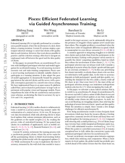 Pisces: Efficient Federated Learning via Guided Asynchronous Training