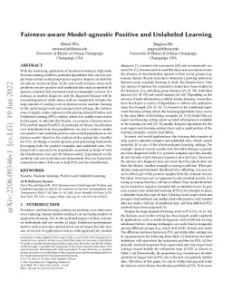 Fairness-aware Model-agnostic Positive and Unlabeled Learning