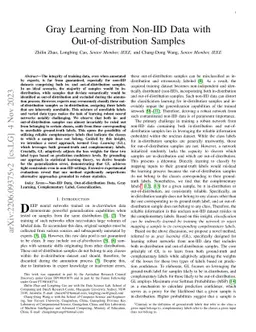 Gray Learning from Non-IID Data with Out-of-distribution Samples
