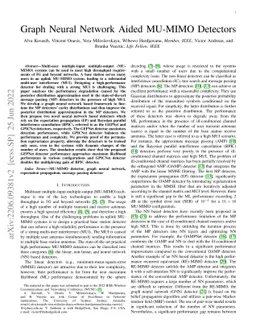 Graph Neural Network Aided MU-MIMO Detectors