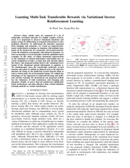 Learning Multi-Task Transferable Rewards via Variational Inverse
  Reinforcement Learning