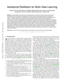 Variational Distillation for Multi-View Learning