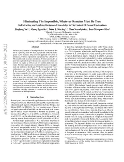 Eliminating The Impossible, Whatever Remains Must Be True