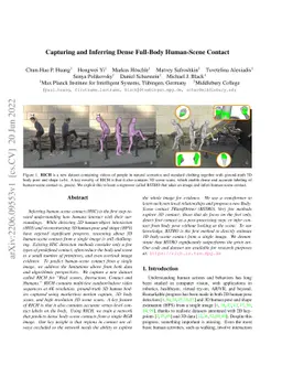 Capturing and Inferring Dense Full-Body Human-Scene Contact