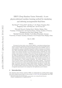 Deep Random Vortex Method for Simulation and Inference of Navier-Stokes
  Equations