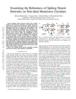 Examining the Robustness of Spiking Neural Networks on Non-ideal
  Memristive Crossbars