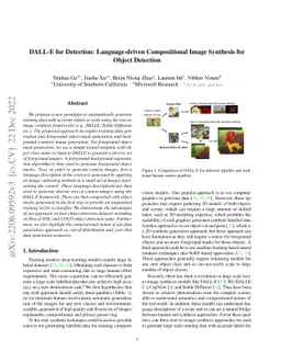 DALL-E for Detection: Language-driven Compositional Image Synthesis for
  Object Detection