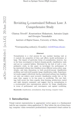Revisiting lp-constrained Softmax Loss: A Comprehensive Study