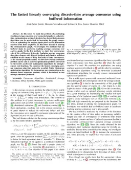 The fastest linearly converging discrete-time average consensus using
  buffered information