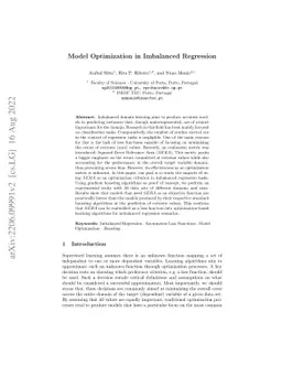 Model Optimization in Imbalanced Regression