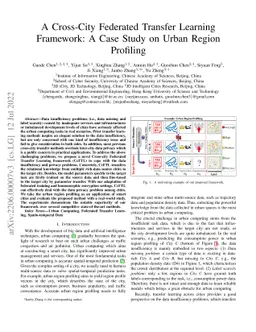 A Cross-City Federated Transfer Learning Framework: A Case Study on
  Urban Region Profiling