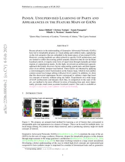 PandA: Unsupervised Learning of Parts and Appearances in the Feature
  Maps of GANs