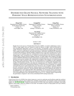 Distributed Graph Neural Network Training with Periodic Stale
  Representation Synchronization