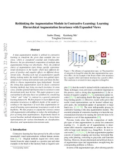 Rethinking the Augmentation Module in Contrastive Learning: Learning
  Hierarchical Augmentation Invariance with Expanded Views