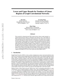 Lower and Upper Bounds for Numbers of Linear Regions of Graph
  Convolutional Networks