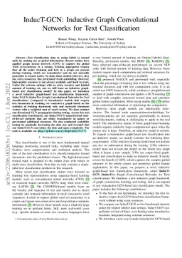 InducT-GCN: Inductive Graph Convolutional Networks for Text
  Classification