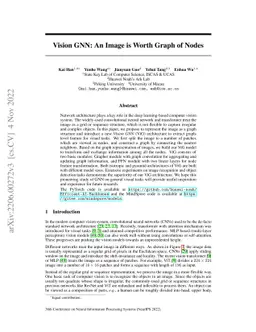 Vision GNN: An Image is Worth Graph of Nodes