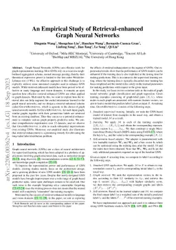 An Empirical Study of Retrieval-enhanced Graph Neural Networks