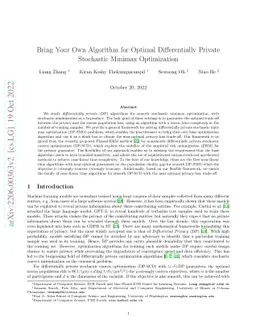 Bring Your Own Algorithm for Optimal Differentially Private Stochastic
  Minimax Optimization