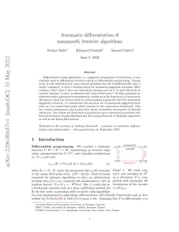 Automatic differentiation of nonsmooth iterative algorithms