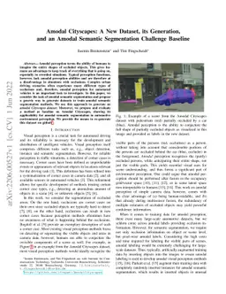 Amodal Cityscapes: A New Dataset, its Generation, and an Amodal Semantic
  Segmentation Challenge Baseline