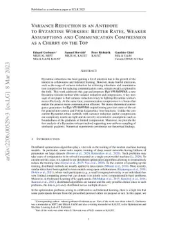 Variance Reduction is an Antidote to Byzantines: Better Rates, Weaker
  Assumptions and Communication Compression as a Cherry on the Top