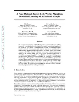 A Near-Optimal Best-of-Both-Worlds Algorithm for Online Learning with
  Feedback Graphs