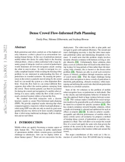 Dense Crowd Flow-Informed Path Planning