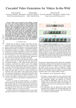 Cascaded Video Generation for Videos In-the-Wild