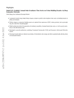 SolarGAN: Synthetic Annual Solar Irradiance Time Series on Urban
  Building Facades via Deep Generative Networks