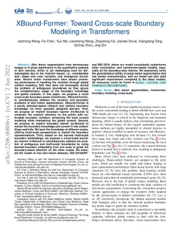 XBound-Former: Toward Cross-scale Boundary Modeling in Transformers
