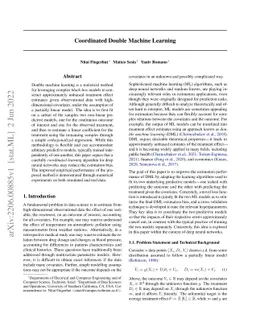 Coordinated Double Machine Learning