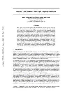 Shortest Path Networks for Graph Property Prediction