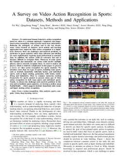 A Survey on Video Action Recognition in Sports: Datasets, Methods and
  Applications