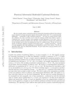 Practical Adversarial Multivalid Conformal Prediction