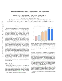 Prefix Conditioning Unifies Language and Label Supervision