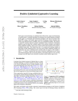 Positive Unlabeled Contrastive Learning