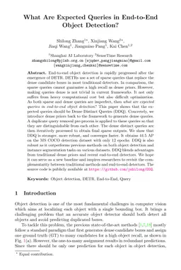 What Are Expected Queries in End-to-End Object Detection?