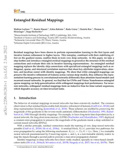 Entangled Residual Mappings