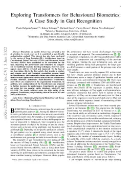 Exploring Transformers for Behavioural Biometrics: A Case Study in Gait
  Recognition