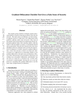 Gradient Obfuscation Checklist Test Gives a False Sense of Security