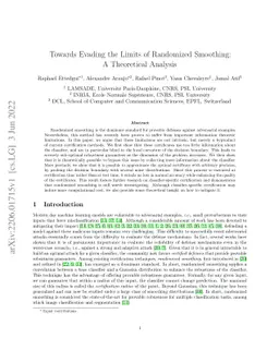 Towards Evading the Limits of Randomized Smoothing: A Theoretical
  Analysis