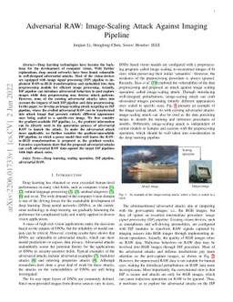 Adversarial RAW: Image-Scaling Attack Against Imaging Pipeline